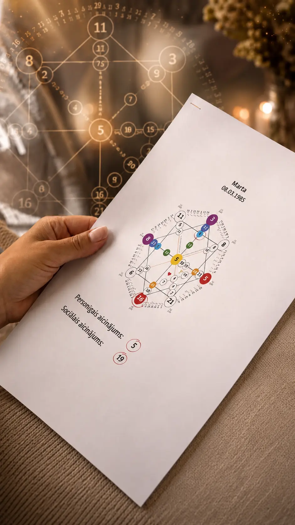 Dzimšanas datuma numeroloģijas matrica